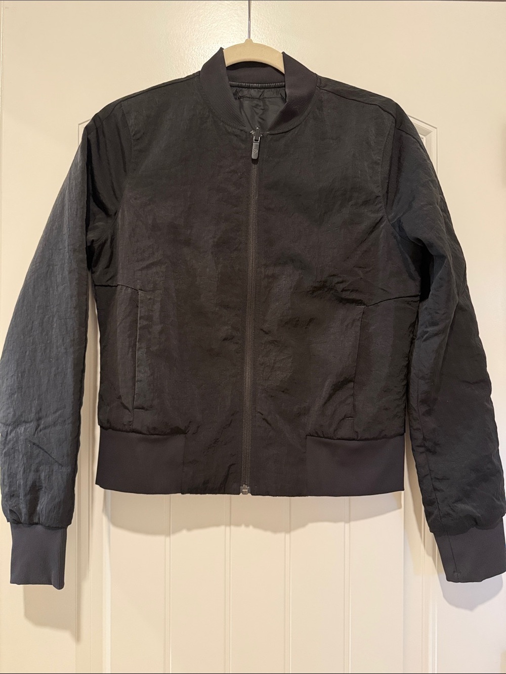 Lululemon Reversible Black Insulated Bomber Jacket Quilted